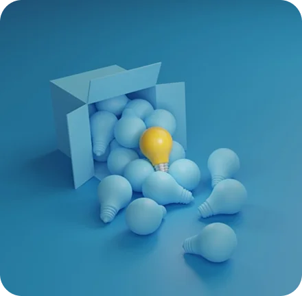 Light bulb representing innovation